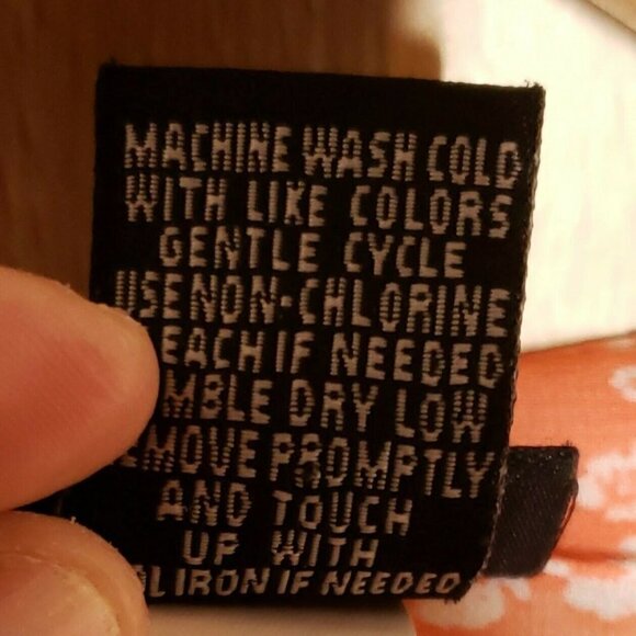 Torrid Womens Orange White Short Sleeve Floral Blouse 6X - Picture 8 of 8